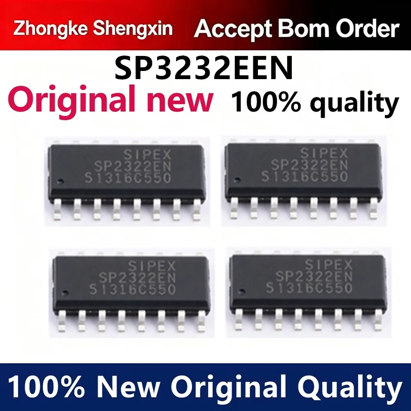 （5pcs-100pcs）Original genuine patch SP3232EEN-L/TR SOIC-16 RS232 transceiver IC chip