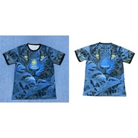 Breathable Men's T-Shirt  Comfortable Outdoor Sports Quick-Drying Portable Brazil National Football Team Special Edition