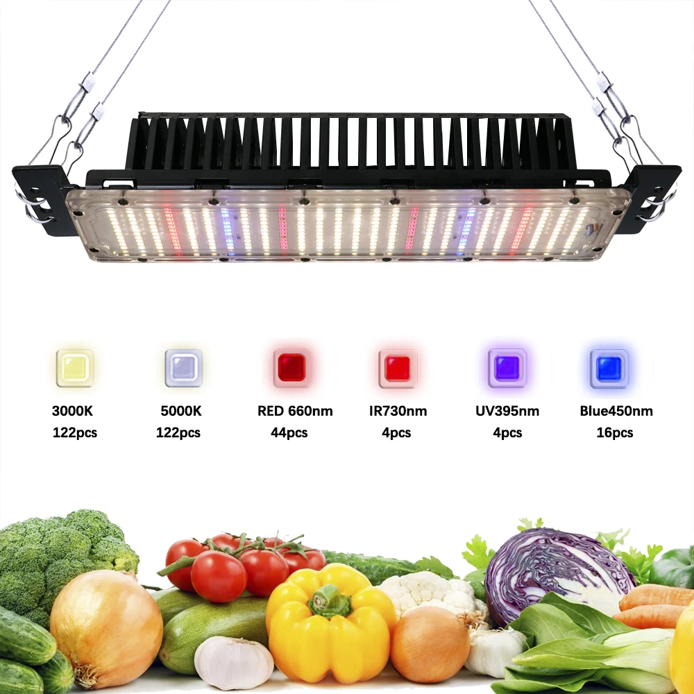 

300w led grow light lm2835 plug full spectrum quantum plate phytolamp for indoor veg and flower greenhouse flower growing lamp