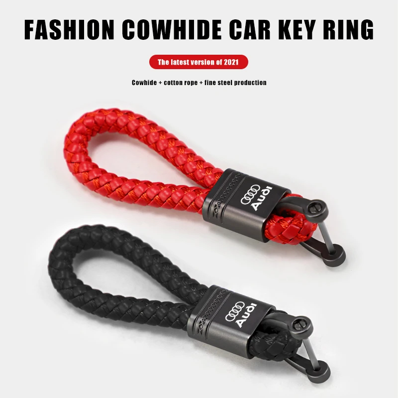 Metal Keychain Customize Car Emblem Keyring Pendant For Audi Quattro A3 A4 A6 A5 Q5 A1 Q7 Q3 Q2 Q8 A7 A8 TT S1 SQ5 RSQ3 RSQ8