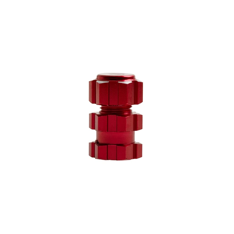 4Pcs 17mm Hex Adapter Nuts Splined Wheel Hubs 10mm Extension Combiner for Traxxas 1/10 MAXX RC Car Parts,Red