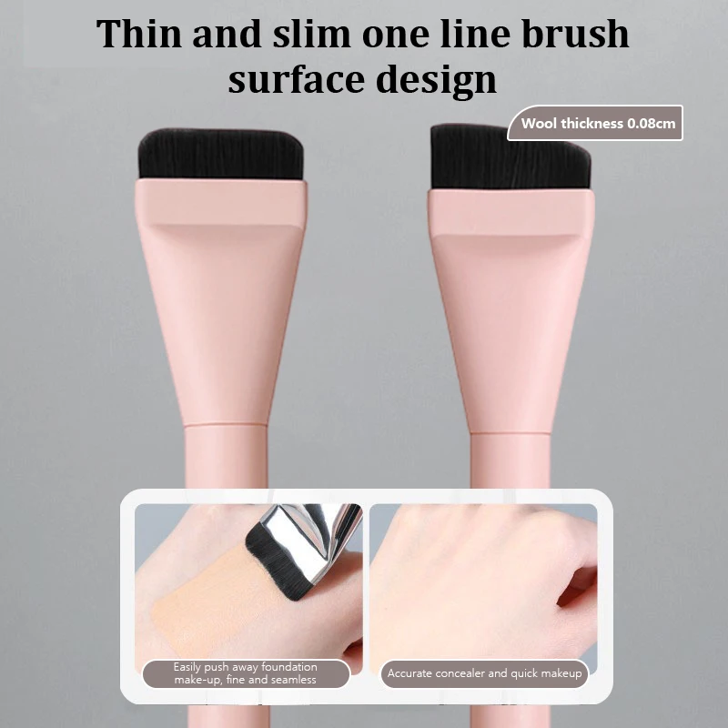 Super Thin Flat Foundation Makeup Brush Soft Synthetic Bristles Makeup Brushes Face Contour Brush Makeup Tool