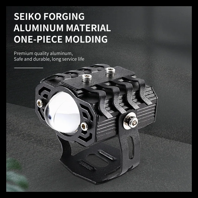 

Светодиодный прожектор для мотоцикла, двухцветный светильник, установка светильника для мотоцикла, желтый и белый свет