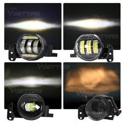 For BMW E60 E90 E63 E46 323i 325i 525i Car Fog Lamp Assembly DRL Headlight LED White Lens Angel Eyes Halogen Accessories 12V