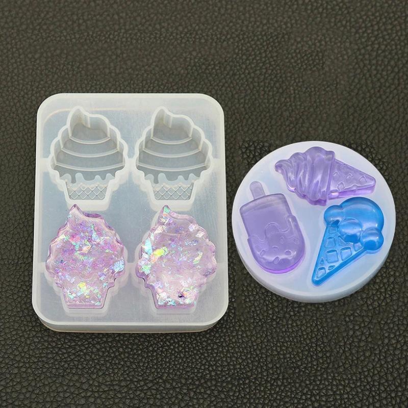 DIY Ice Cream Popsicle Silicone Mold Kawaii Food Cabochon DIY Decoden Supplies Sweet Deco Resin Craft UV Resin Mold Summer Deco