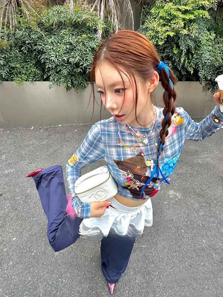 

Furry Sexy Tank Top Women Gothic Y2k Clothes Crop Tops Streetwear Lace Up Knit Halter Top Straps Trend Summer Autumn Coats Chic