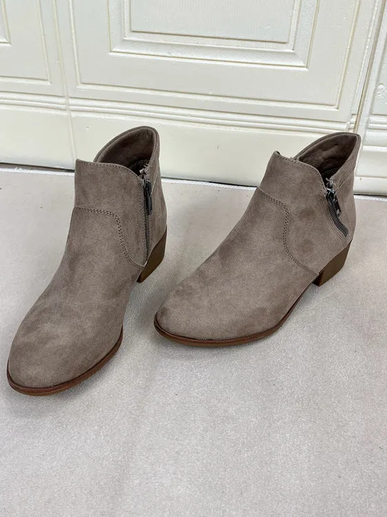 

Comfortable round Toe Chunky Heel Zipper Ankle Boots Faionable New Sle Women's Boots Versatile Daily Wear ort Booties