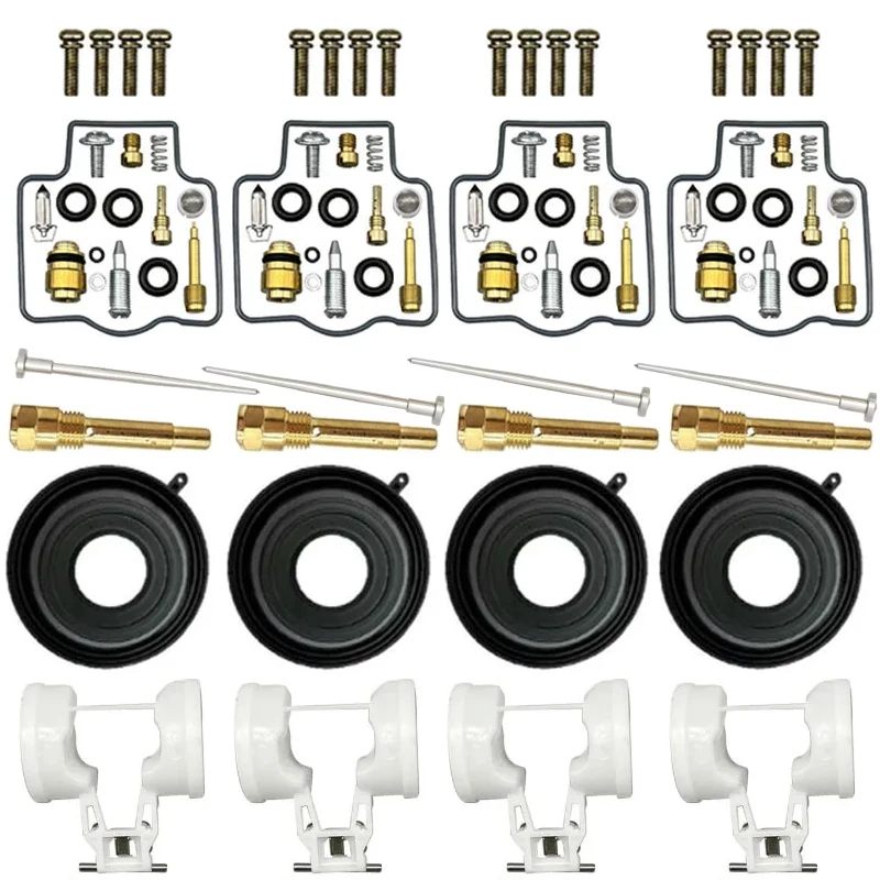 Para KAWASAKI ZZR600 ZX-6 ZX600 ZX6R ZZR ZX 600 kit de reparación de carburador de motocicleta sistema de combustible diafragma de émbolo flotante