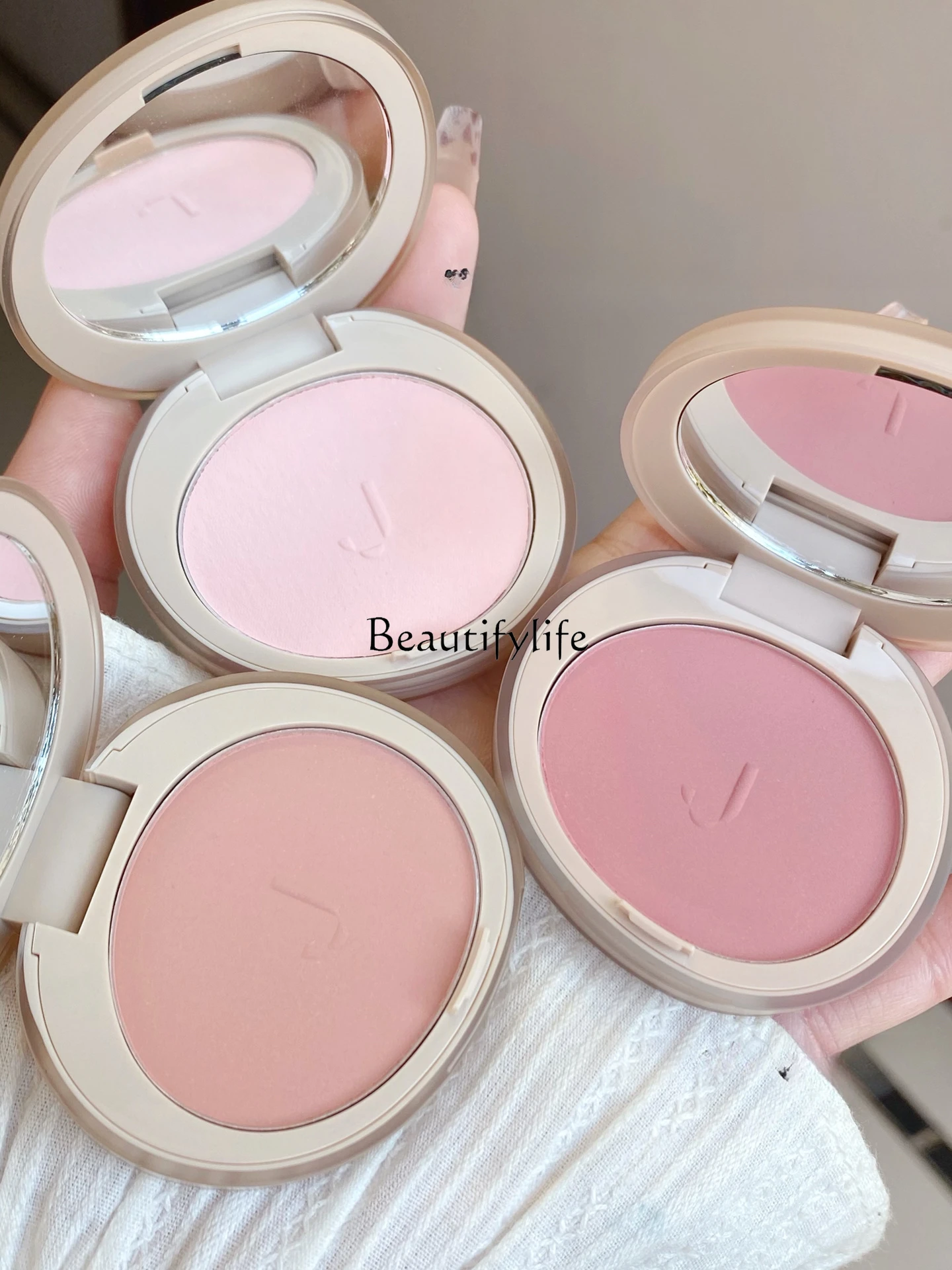 Monochrome Matte Powder Blush, Natural Repair, 3D Highlight, Nude Finishing Makeup