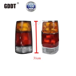 2 Piece Black or Chrome Rear Lamp for Isuzu Pickup 1991-1996 1992 Tail Light for Holden Rodeo TF TFR Truck Free Bulbs and Wires