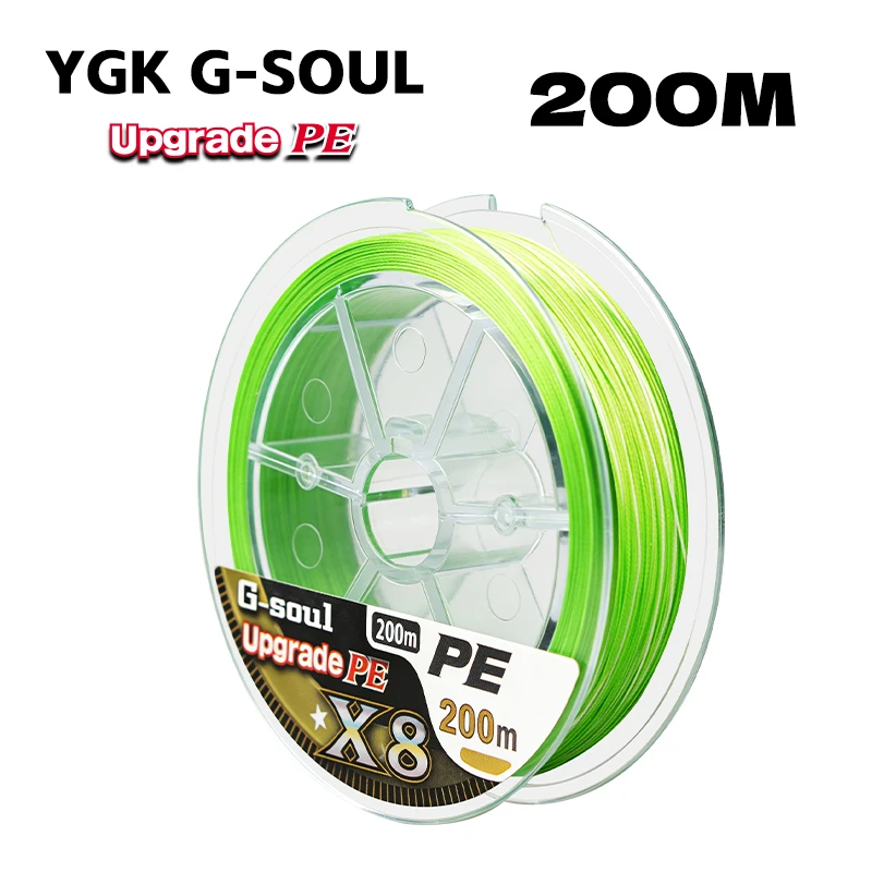 Japanische YGK G-Soul 150M/200M X8 PE Geflochtene Angelschnur, Superstark, Multifilament, Meeresangel-Schnur, Karpfen- und Forellenschnur