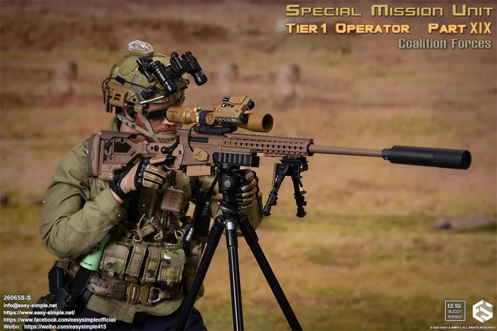Versión limitada 1/6 EASY&SIMPLE ES 26065SS EE. UU. Operación de la unidad de misisión especial, conjunto completo de figuras de acción móviles, modelo de juguetes