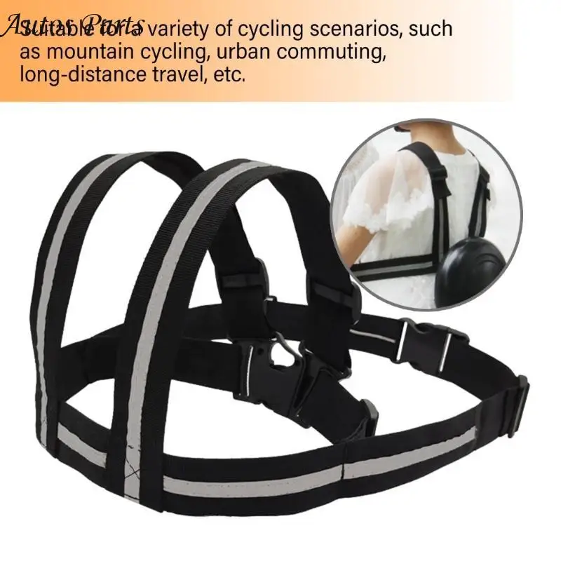 

57BA Child Safety Motorcycle Harness Adjustable Polyester Seats Belt Secure Kids Biking Strap Harness for Kids Riding Gift