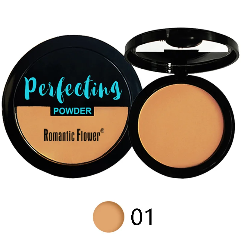 Dark Bronze Powder With Puff Face Contouring Dark Skin Powder Single Layer Matte Long-lasting Waterproof Bronzing Powder Cosmeti