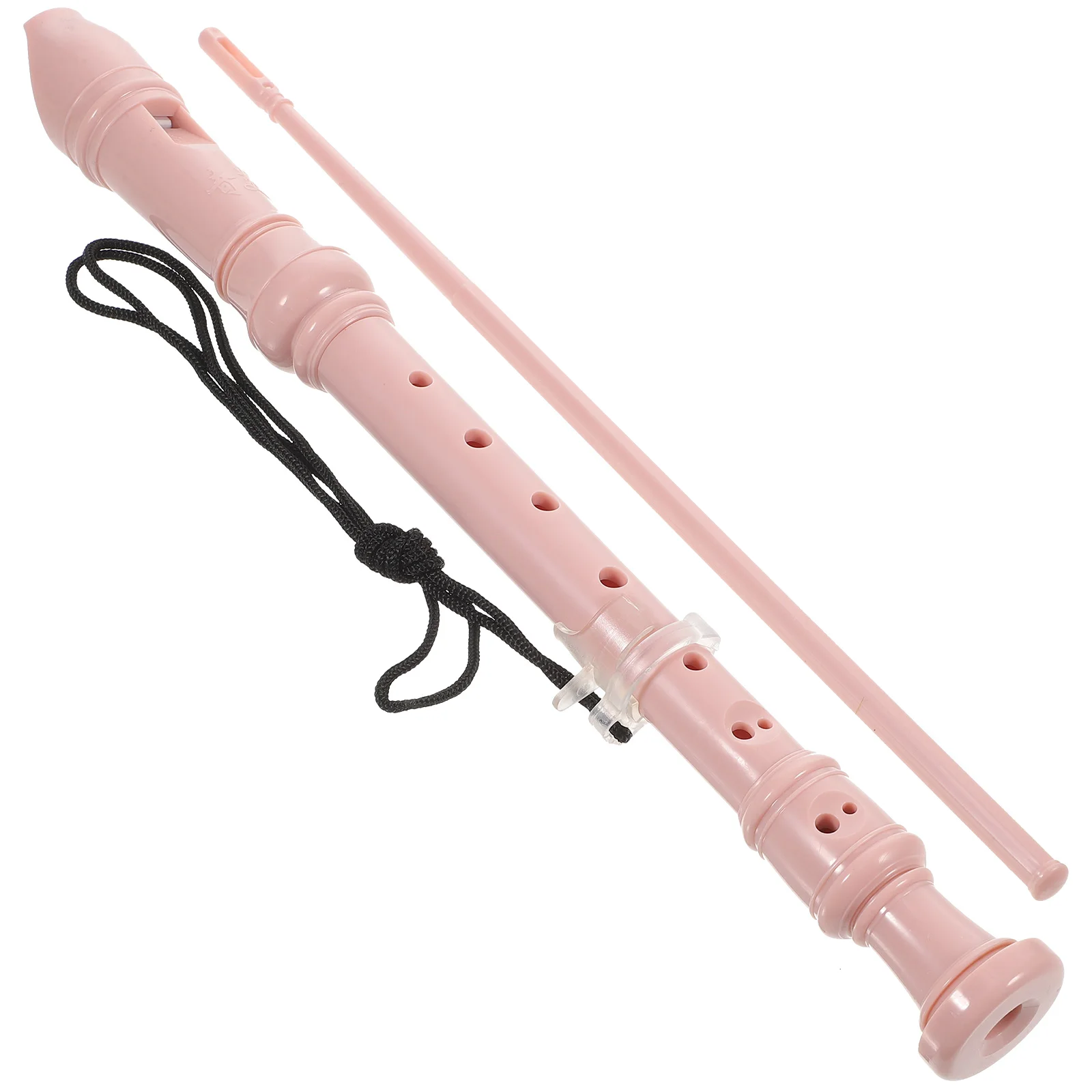

1 Set 8-Hole Clarinet Flute For Kids German Style High-Pitch Plastic Wind Beginner Student Practice Safe Abs Material Detachable