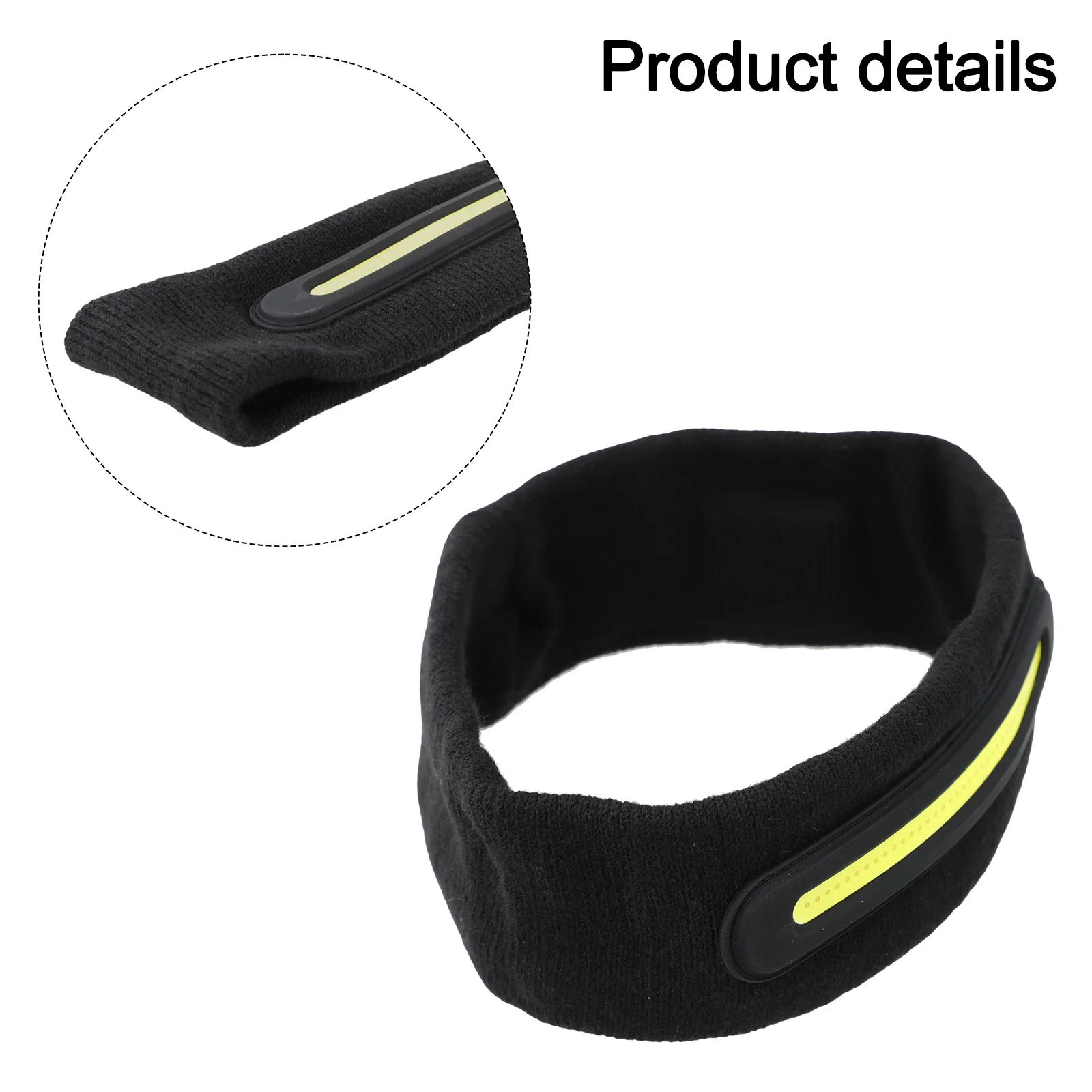 

Wireless Light-emitting Headband Sports Headscarf Sweat-Absorbent Rechargeable Headband Removable Comfortable Fitness Headband