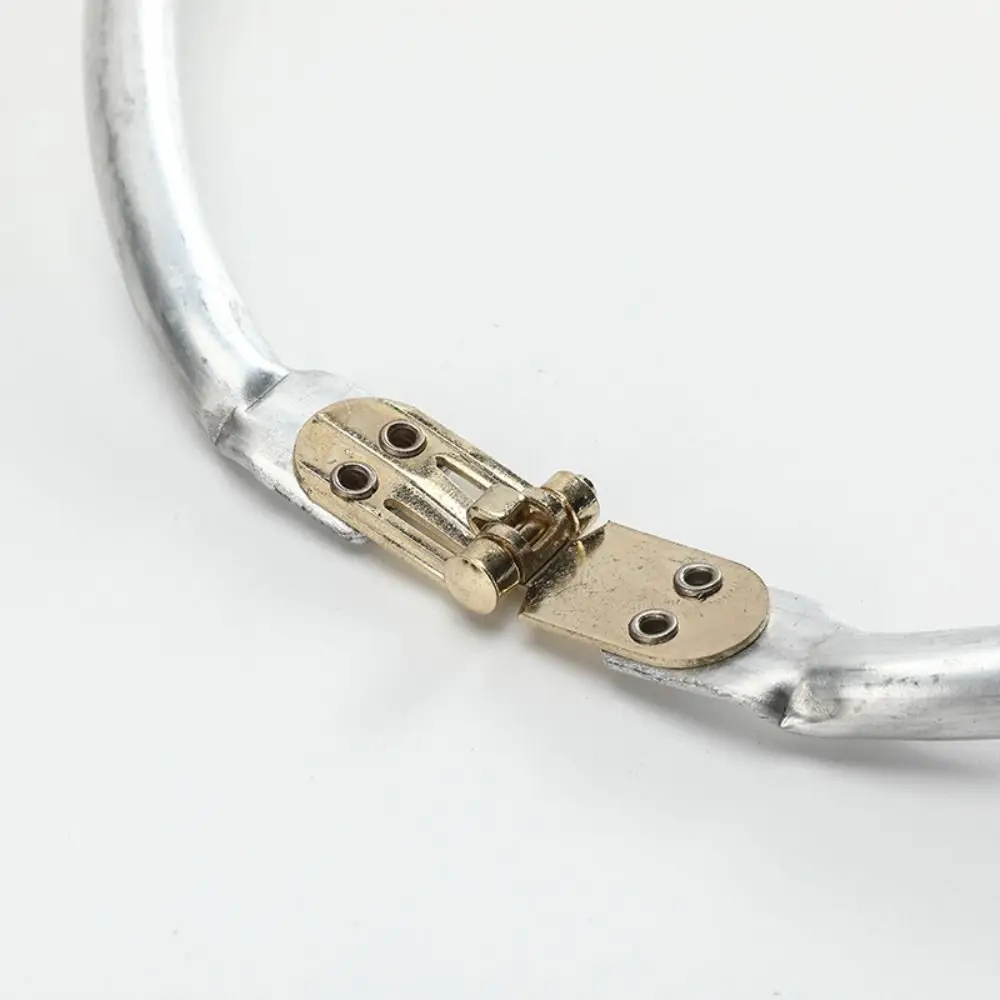 Maniglia per borsa in tubo di alluminio fai-da-te Maniglia per telaio per borsa in metallo con nuvola Maniglia per chiusura a bacio per accessori per sarto artigianali per cucito