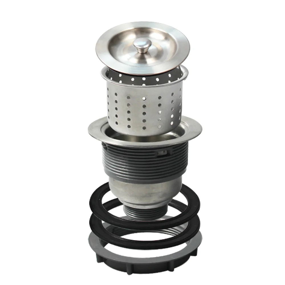 Talea 3-1/2 Inch Stainless Steel Sink Strainer Assembly Kit For Kitchen Sink XK375A