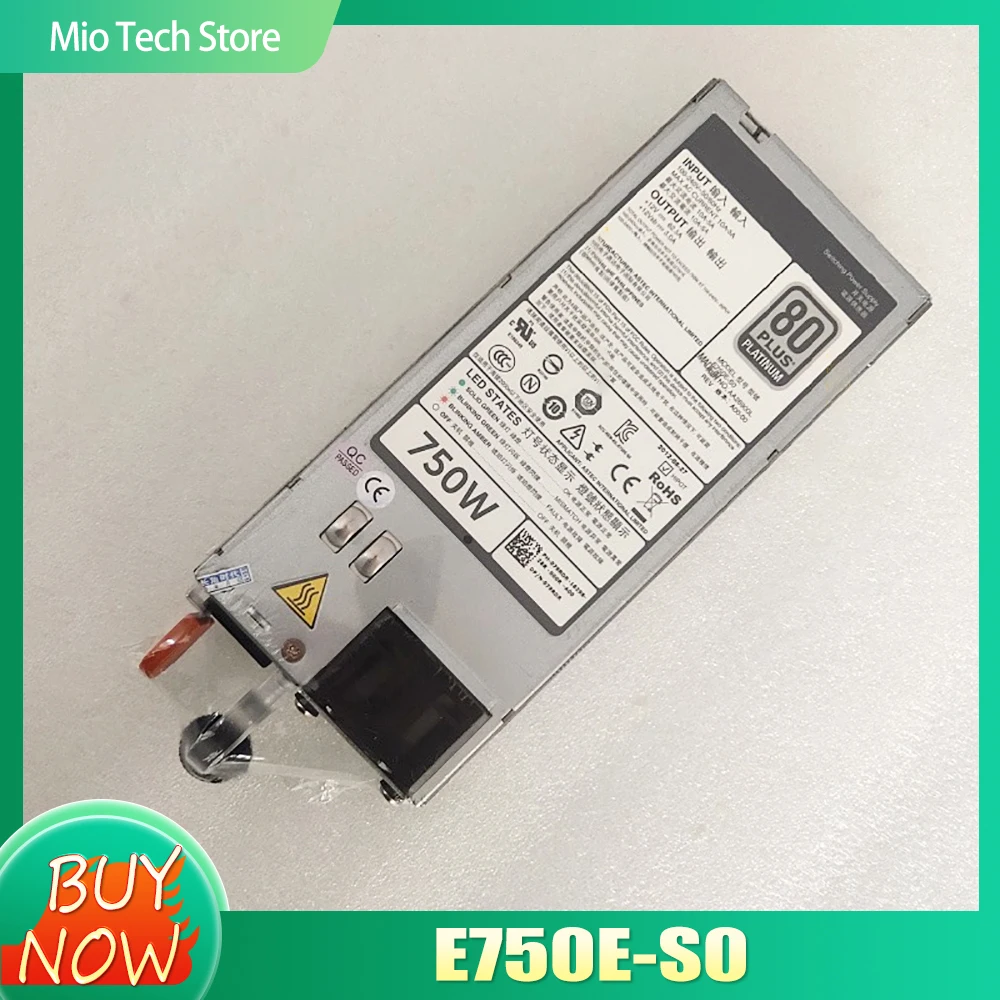 E750E-S0 For Dell R620 520 720 820 420 750W Server Power Supply D750E-S1 D750E-S3 0N30P9