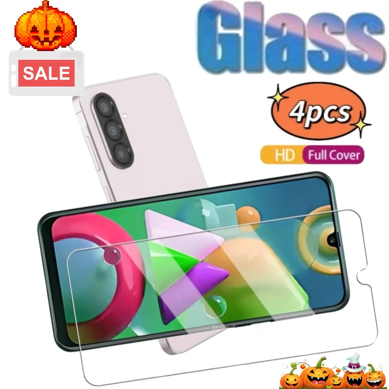 

4pcs High Definition Screen Protectors for Samsung Galaxy A06 A16 A26 A36 A56 Tempered Glass for Samsung Galaxy A56 A17 A07 Film