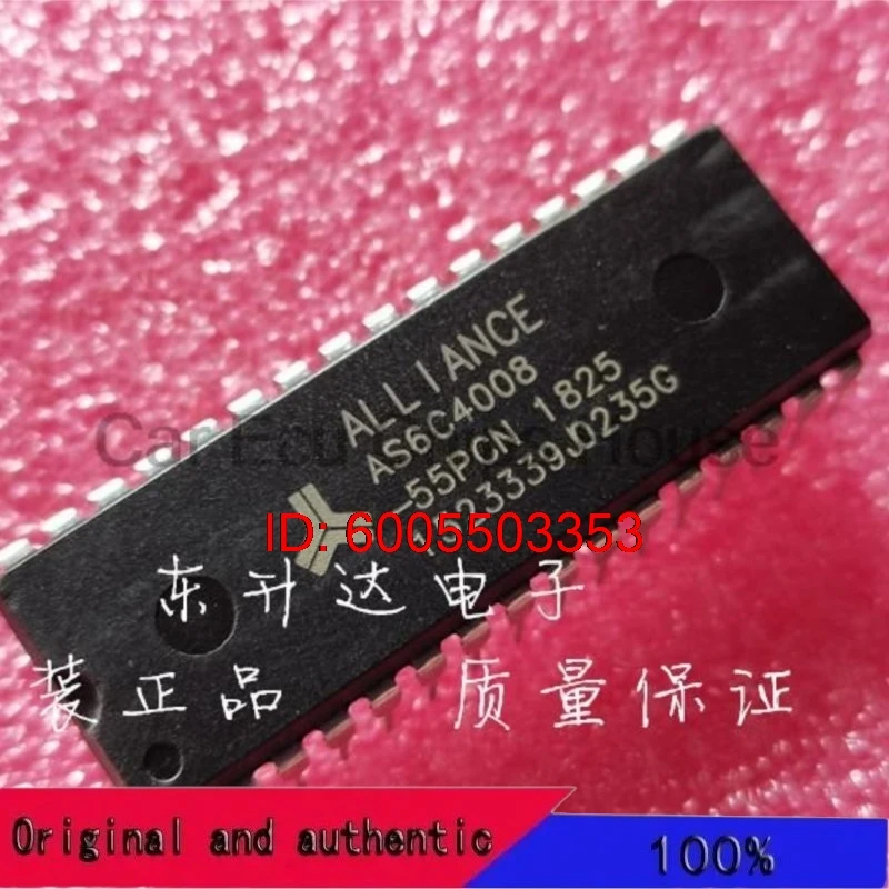 5pcs/Lot  AS6C4008-55PCN IC SRAM 4MBIT 55NS 32DIP 6C4008 AS6C4008 Best Quality Auto motorcycle parts Auto Component chip