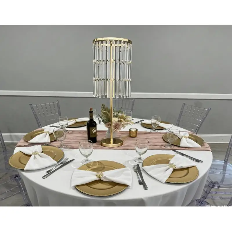 

5pcs Acrylic Gold Metal Flower Rack Bouquet Display Stand For Wedding Party Centerpiece Table Vase Holder Event Decoration