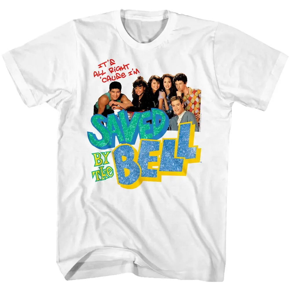 Saved by the Bell Title Screen Men's T-Shirt Zack Morris Slater ScreechClothing Y2K unisex summer short sleeves