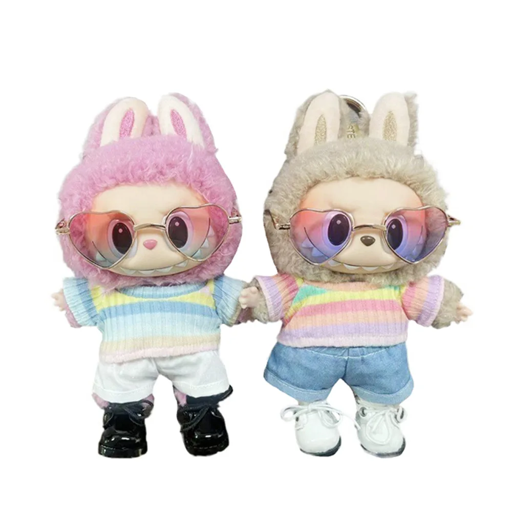 

Labubu Rab Glasses Blythe Doll Glasses 20cm Doll Glasses, Toy Accessories Girl Birthday Gift Barbie Accessories Clothes Rainbow