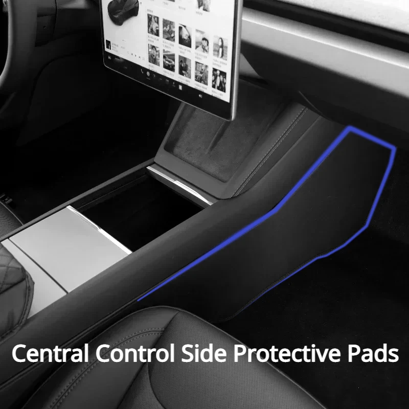 

Anti Kick Pad for Tesla New Model 3+ Central Control Side Defense Felt Protective Cover Leather Model3 highland Accessories 2024