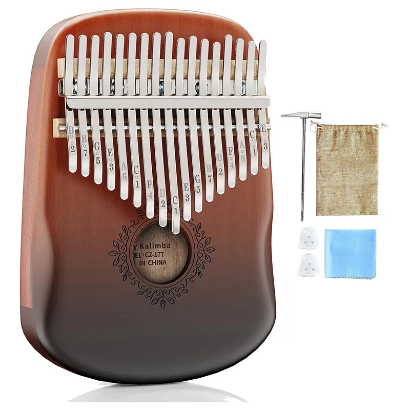 17 Key Portable Finger Piano Finger Thumb Piano Kalimba Musical Instrument For Kids Adults Beginners Music Enthusiasts