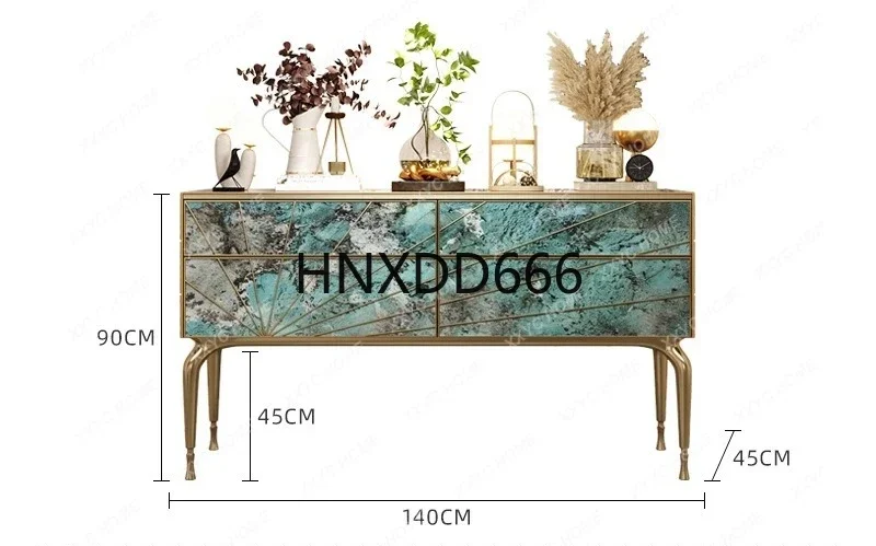 Italian light luxury vertical luxury stone slab high-end bucket cabinet storage integrated display cabinet