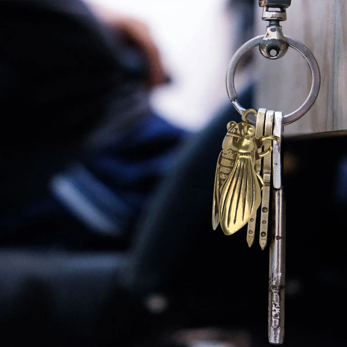 

1Pcs Handmade Vintage Copper Cicada Pendant DIY Necklace Bracelet Keychain Jewelry Decorative Charm DIY Pendant