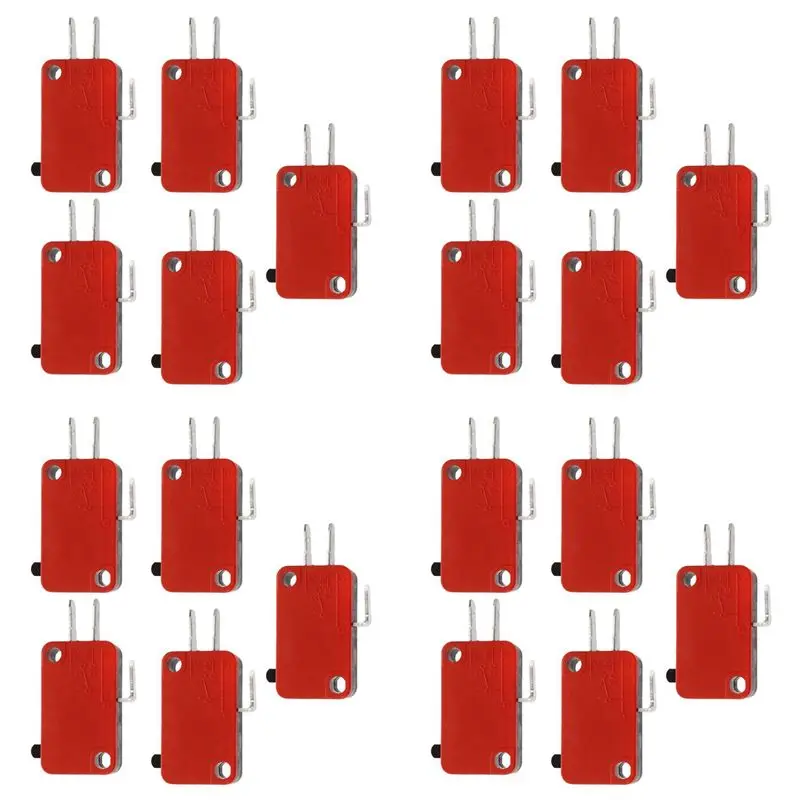 핫 세일-15A 250VAC 4A 250VAC 나사 커넥터 액추에이터 리미트 마이크로 스위치 20개
