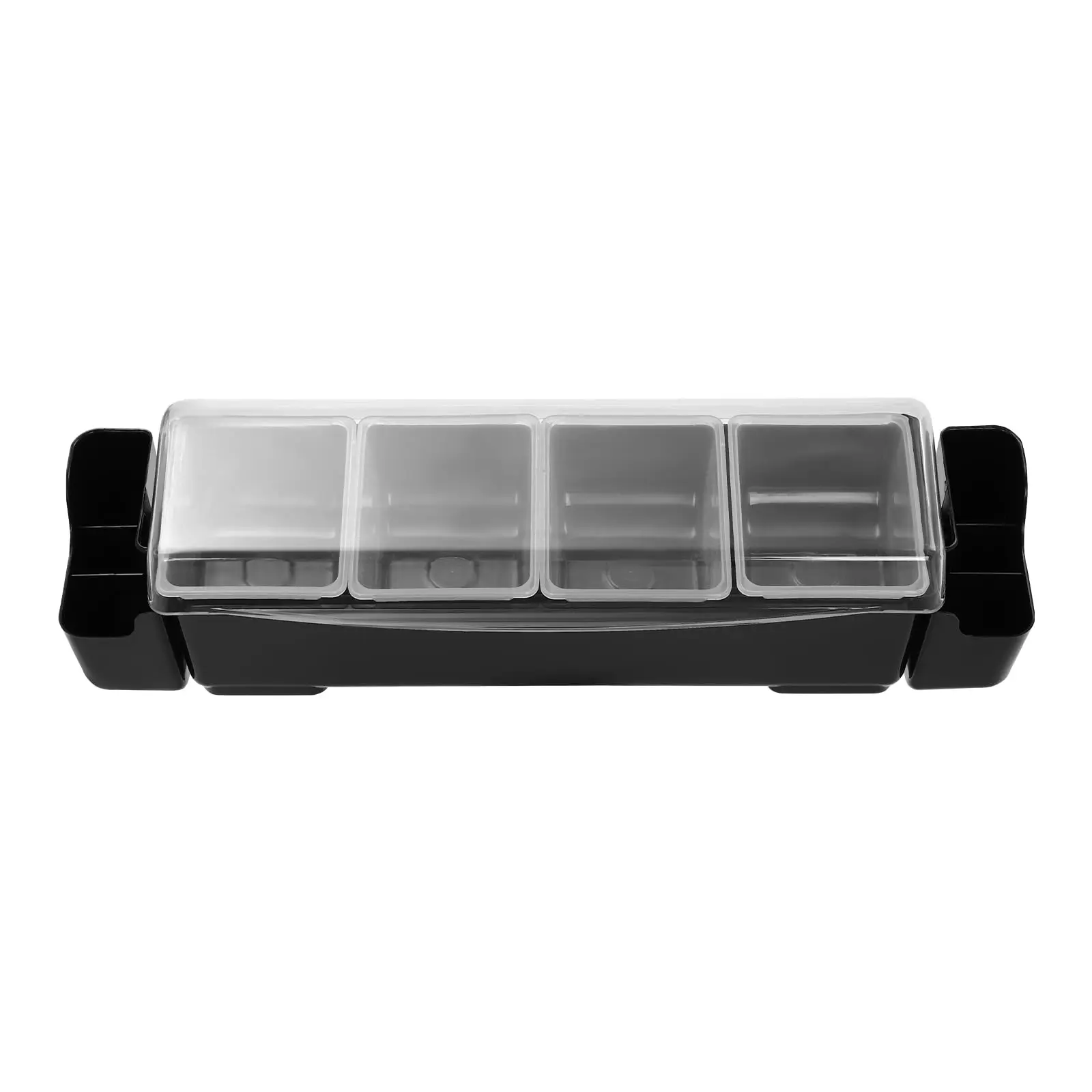Organizador removível de frutas, dispensador de condimentos, para restaurante, suprimentos, recipiente de servir condimentos refrigerado a gelo com flip-t
