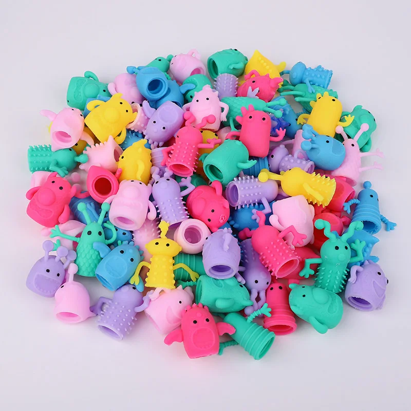 10/20 Stück süße Monsterpuppen Fingerspielzeug Kindergeburtstag Gastgeschenke Pinata Füllstoff Weihnachtsgeschenk Weiches Gummi Dehnbares Zappelspielzeug – Detail 13
