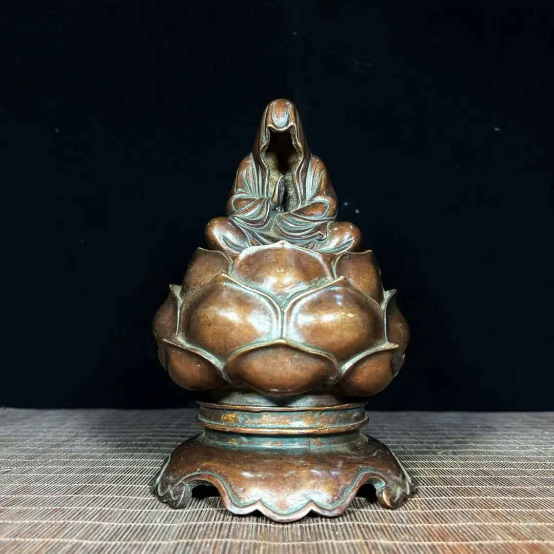 Lotus platform faceless buddha meditation Incense Burner Statue for Tea Home Decor Ornaments
