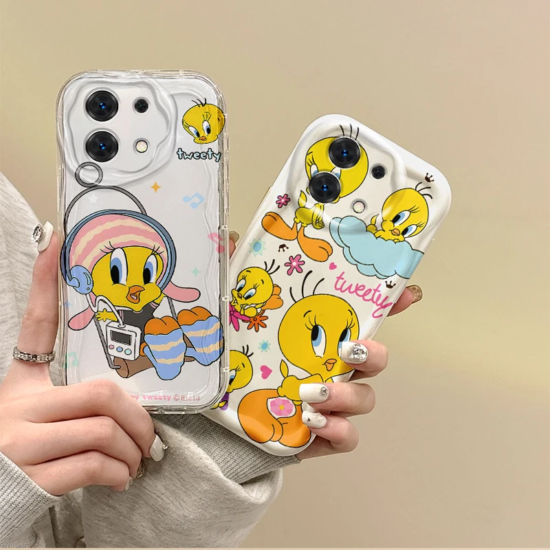 New Adorkable Tweety Bird Cartoon Phone Case For Redmi Note 13 12 11 ProPlus 10 9 Pro 14C 13C 12C 10C A4 K70 Soft Silicone Cover