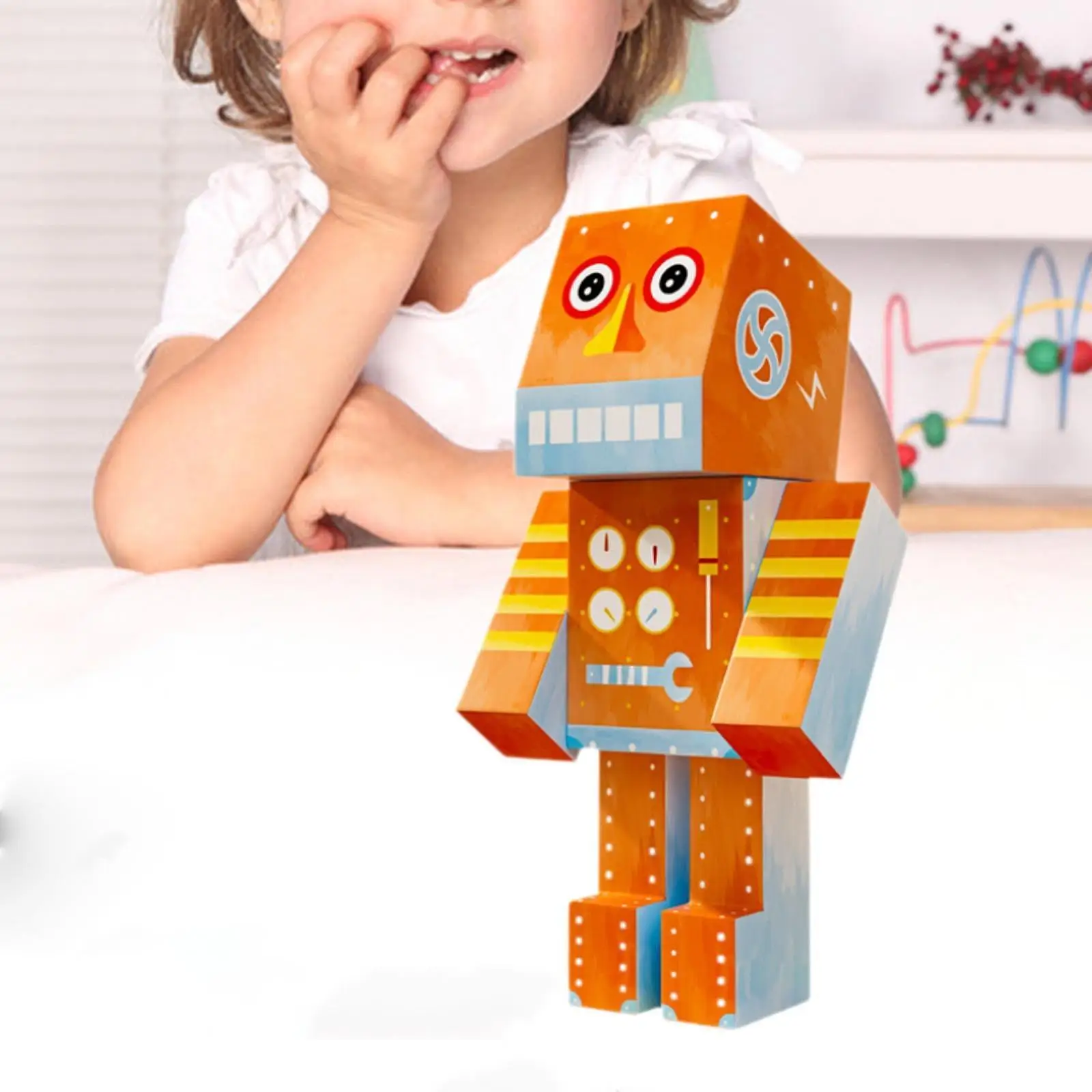 Handmade DIY Toy Paper Craft Robot Paper Toy for Adults Boys Girls Kids