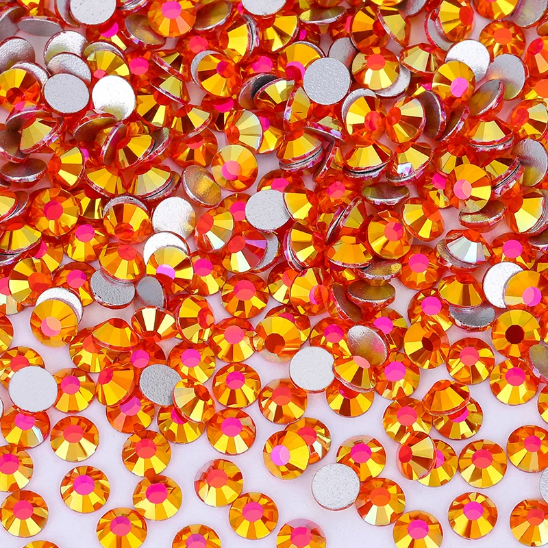 QIAO Kristall-Strasssteine, nicht heißklebend, flache Rückseite, SS6-SS30, Glitzer-Diamanten zum Aufkleben, Glitzersteine für Nagel-Make-up, Bastelarbeiten und Dekorationen – Detail 3