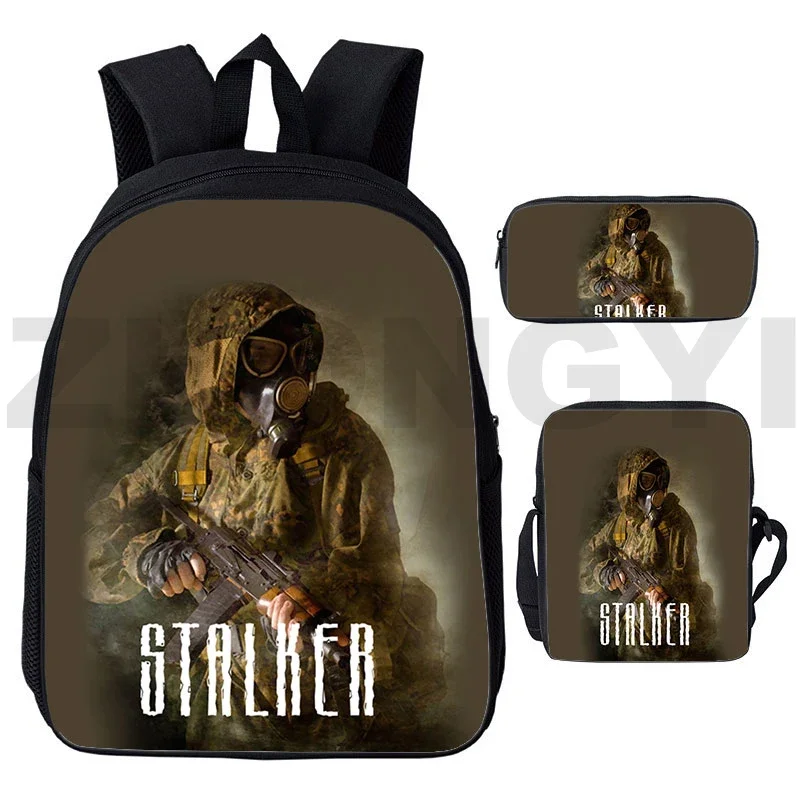 

Hot Shooting Game S.T.A.L.K.E.R. 2 Backpack Bookbag Mochila Anime Stalker 2 Shadow of Gun Bag Men 3D Print Schoolbags Teenager