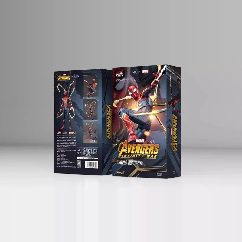 Originale Zd Ps4 Spider Man Anime Peter Parker Oro Nero Action Figure Statua Modello Desktop Ornamento Garage Kit Regali di compleanno