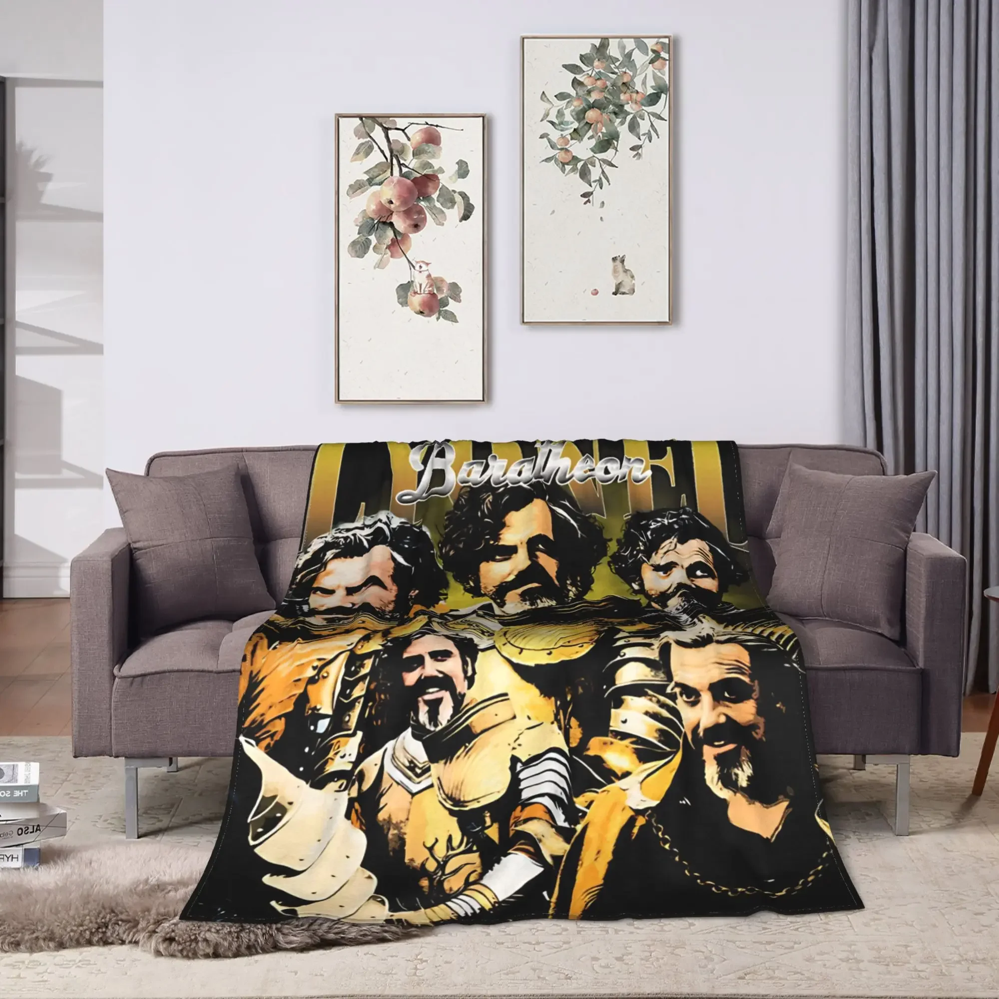 Game of Thrones House Stark Banner Throw Blanket Cozy Throw for Fans of Westeros Fantasy Show