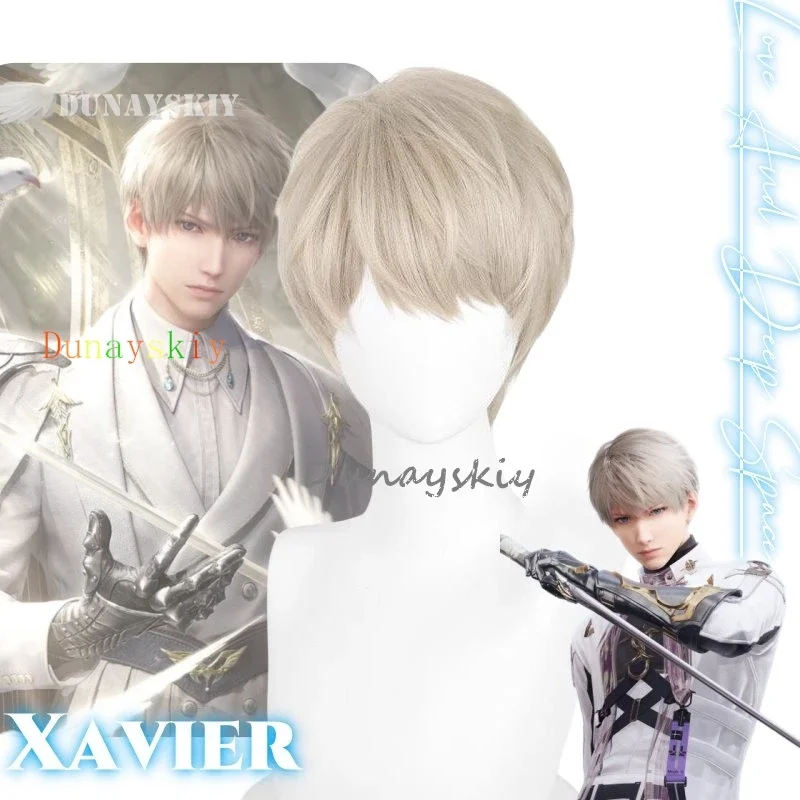 أزياء CosplayXavier أنيمي الحب والفضاء العميق التأثيرية فقط شعر مستعار موحد لحفلة الهالوين الفضاء العميق الحب والعميق S