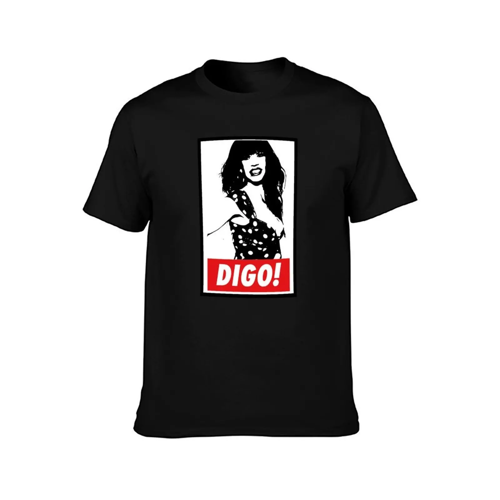 Digo, Cristina La Veneno T-Shirt Minimalist Plain Crew Neck T-Shirt