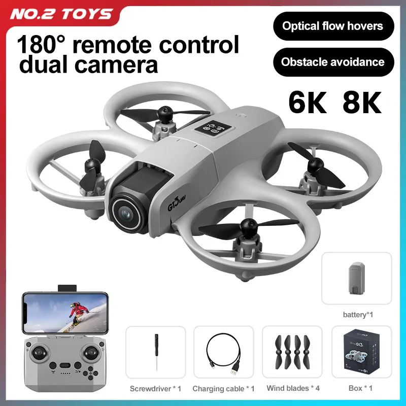 

GT3 Drone 2.4G Mini Remote Control Quadcopter WIFI FPV Drones UAV 8K Camera Obstacle Avoidance RC Drone Child Toy with LED Light