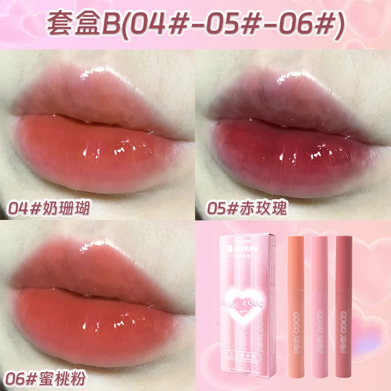 Juego de brillo de labios hidratante, esmalte de labios hidratante, maquillaje hidratante, lápiz labial líquido, cosméticos, tubos de brillo de labios