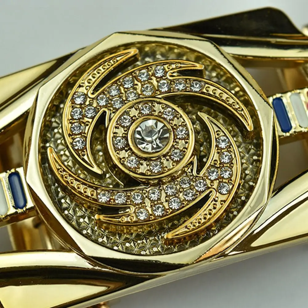 Fashion Rotating Time To Run Belt Buckle Sports Car Model Man Belt Automatic Buckle Headless Business Pants Buckle