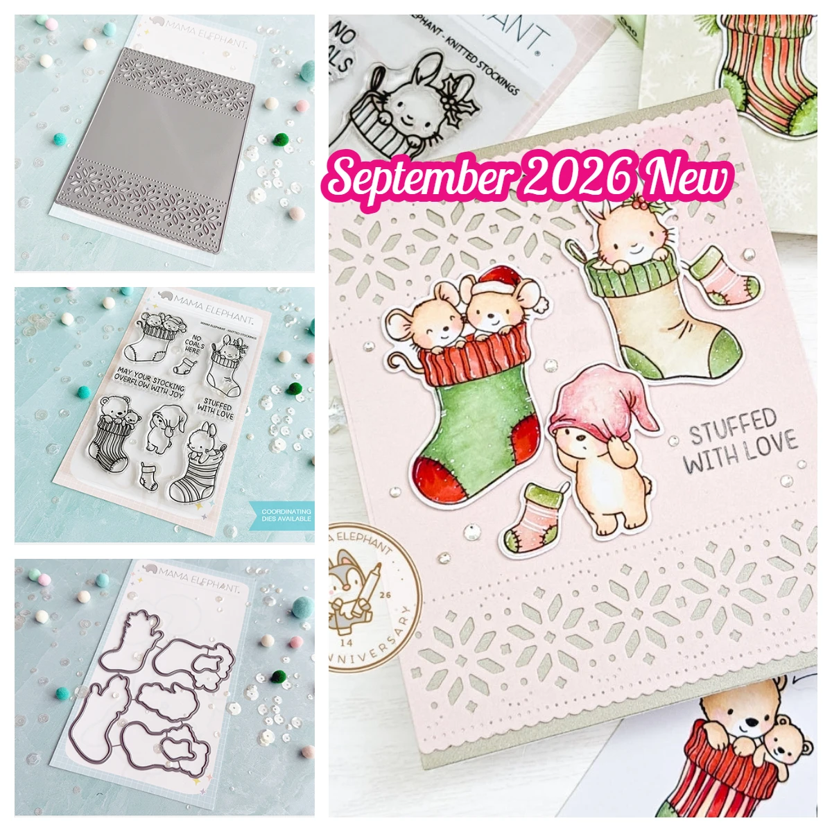 September 2026 New Winter Christmas Sock Metal Cutting Dies Stamps for DIY Handmade Photo Album Scrapbooking Paper Craft Card