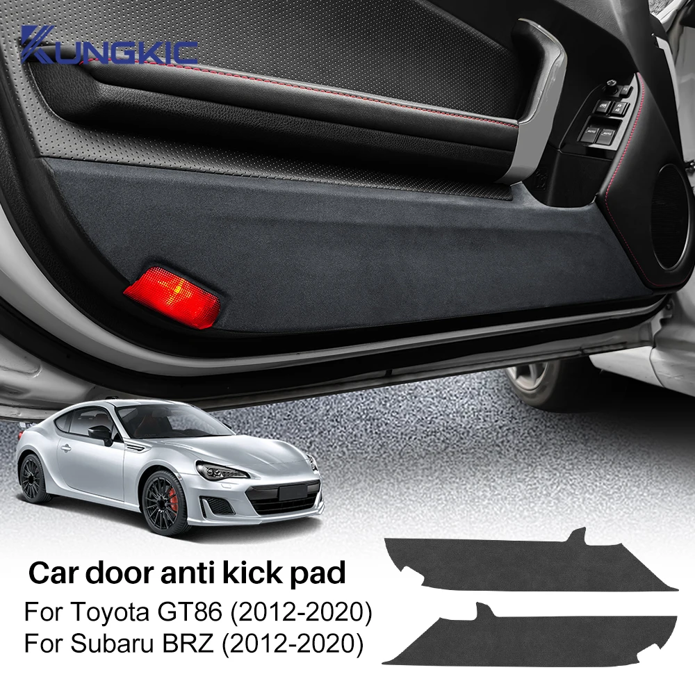 Door Anti-kick Pad For Subaru BRZ Toyota GT86 2012 2013 2014 2015 2016 2017 2018 2019 2020 LHD RHD Suede Sticker Mat Accessories