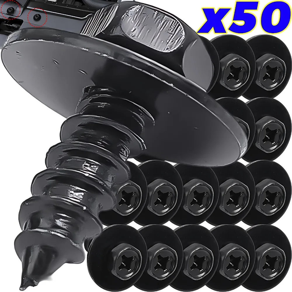 Car Bumper Self Tapping Screw Carbon Steel Auto Fender Mudguard Splash Guard Fastener Rivet Retainer Secure Fix Hardware Parts